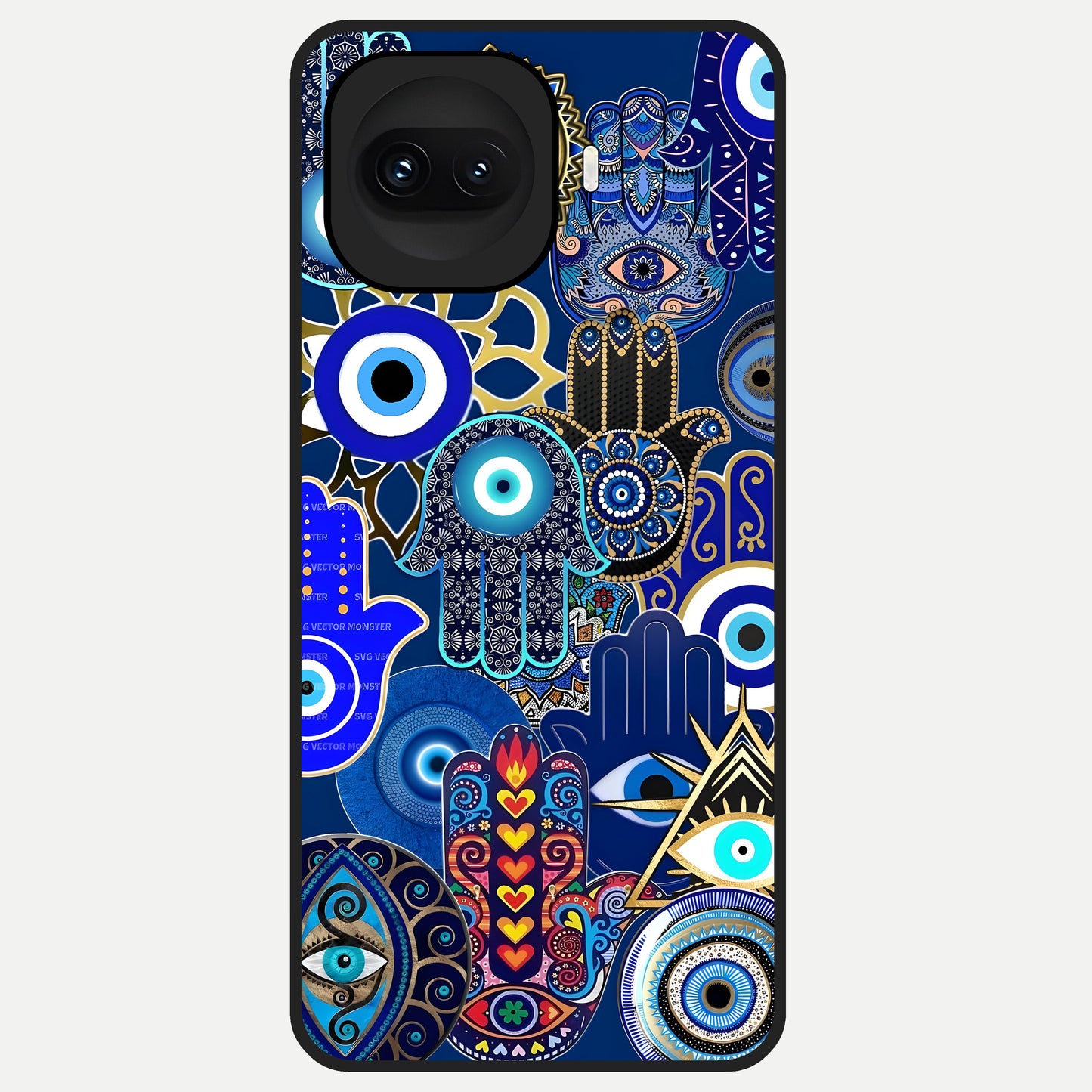  Mystic Palm Guard Glass Case for iQOO 15R back cover – full design glossy printed glass finish