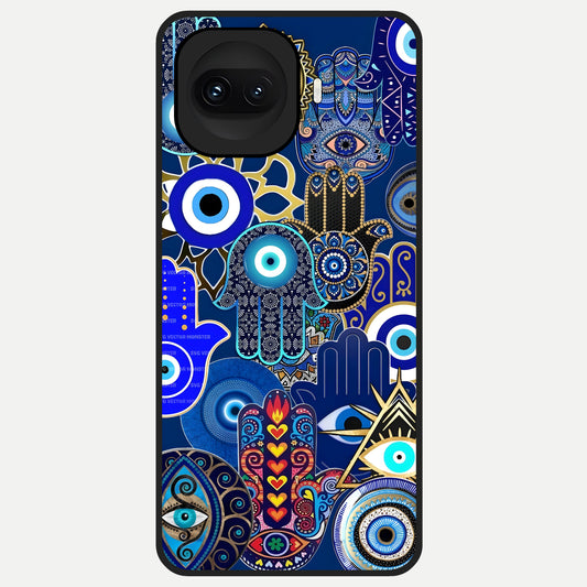  Mystic Palm Guard Glass Case for iQOO 15R back cover – full design glossy printed glass finish