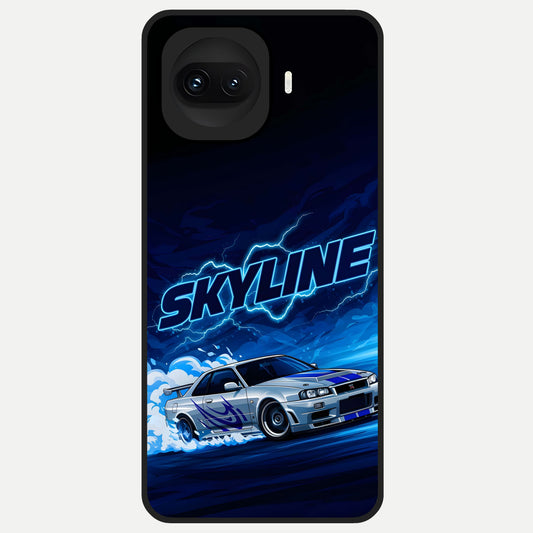  Neon Drift Beast Glass Case for iQOO 15R back cover – full design glossy printed glass finish