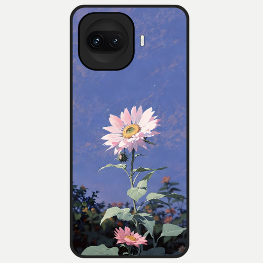  Pink Shells Outline Glass Case for iQOO 15R back cover – full design glossy printed glass finish