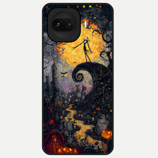  Pumpkin Moonlight Tale Glass Case for iQOO 15R back cover – full design glossy printed glass finish
