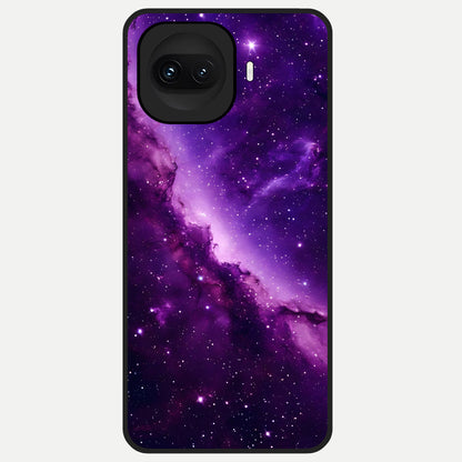  Purple Shade Sky Glass Case for iQOO 15R back cover – full design glossy printed glass finish