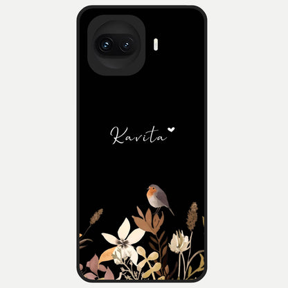  Quiet Garden Tune Custom Name Glass Case for iQOO 15R back cover – full design glossy printed glass finish