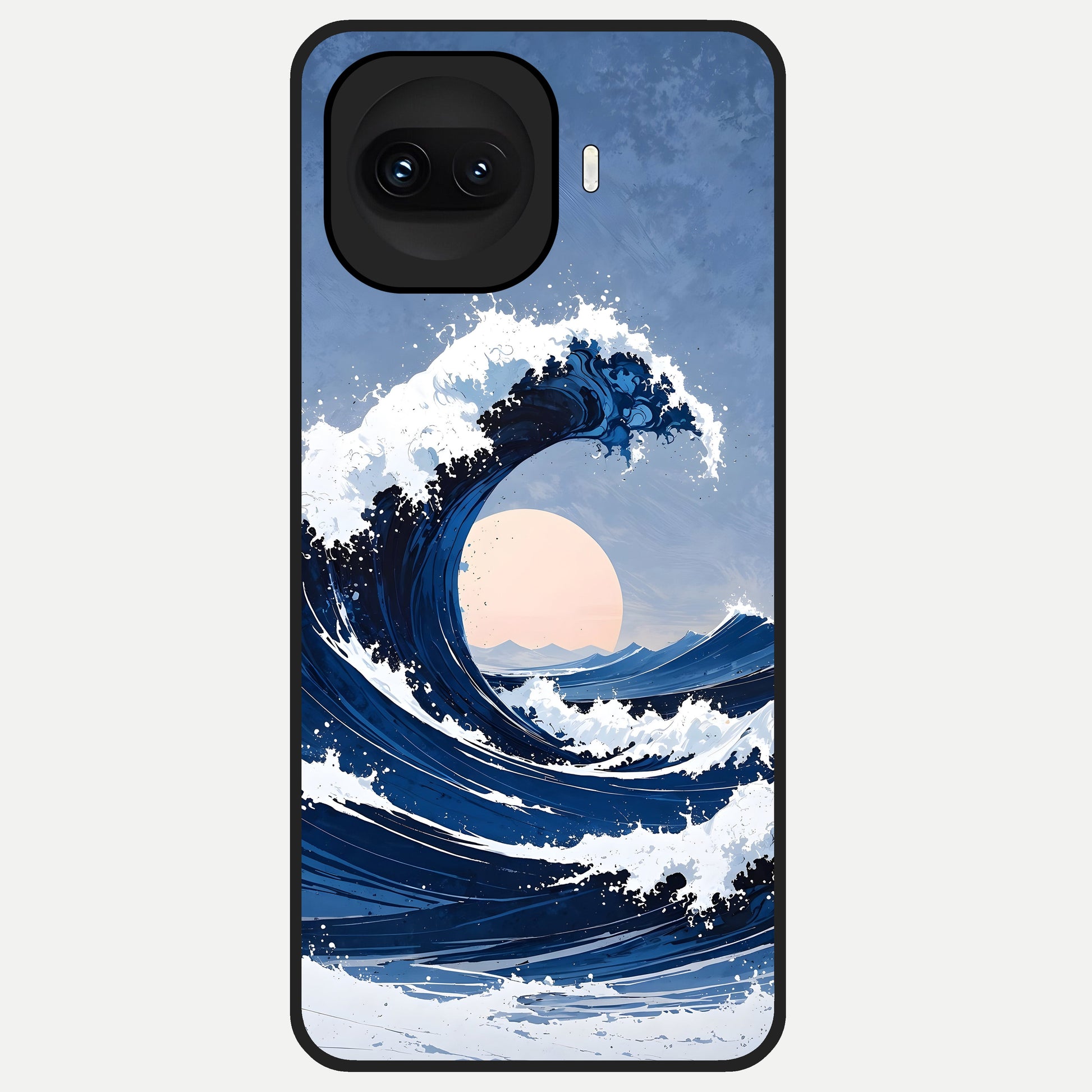  Rising Tide Power Glass Case for iQOO 15R back cover – full design glossy printed glass finish