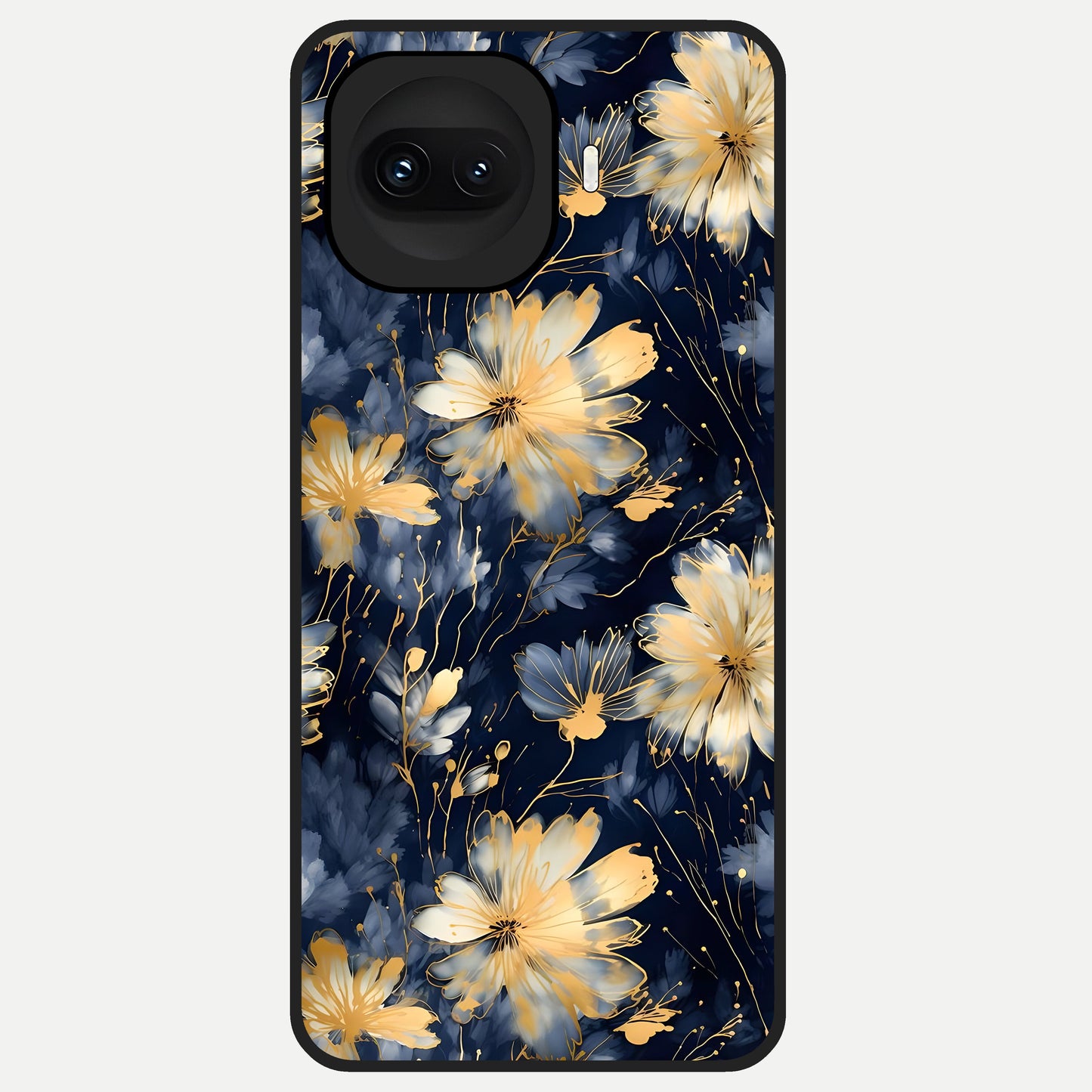  Royal Petal Dream Glass Case for iQOO 15R back cover – full design glossy printed glass finish