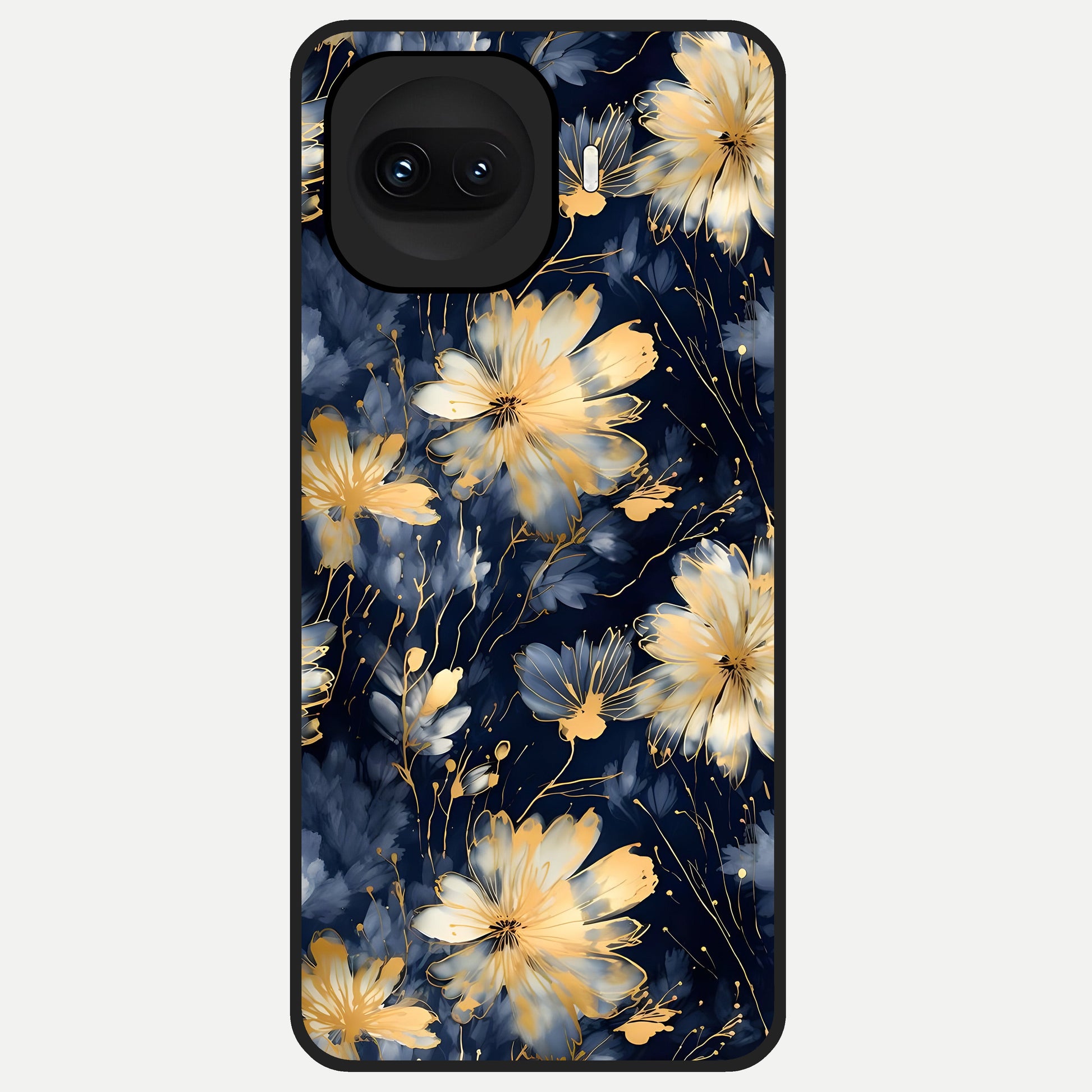  Royal Petal Dream Glass Case for iQOO 15R back cover – full design glossy printed glass finish