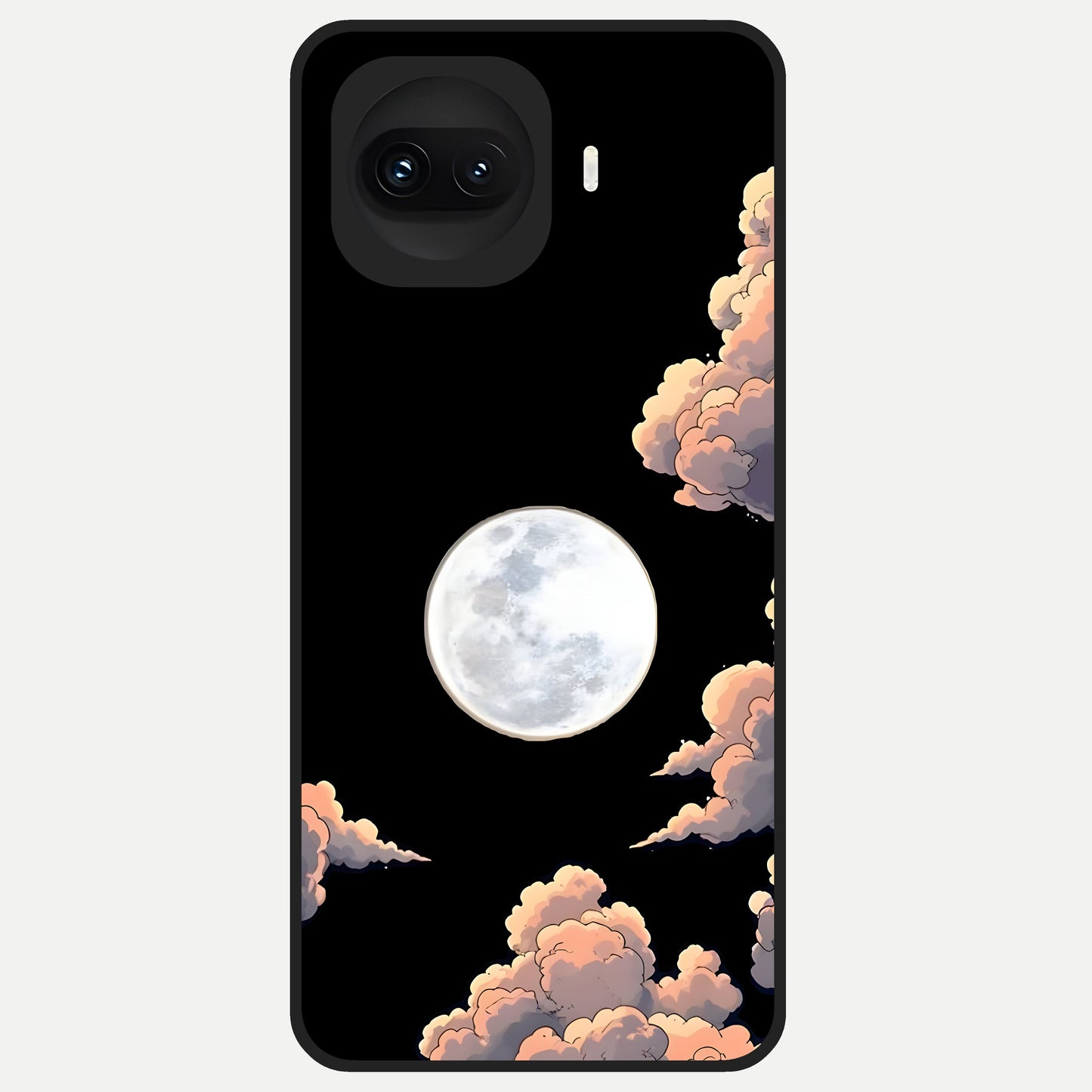  Shade Cloud Moon Glass Case for iQOO 15R back cover – full design glossy printed glass finish
