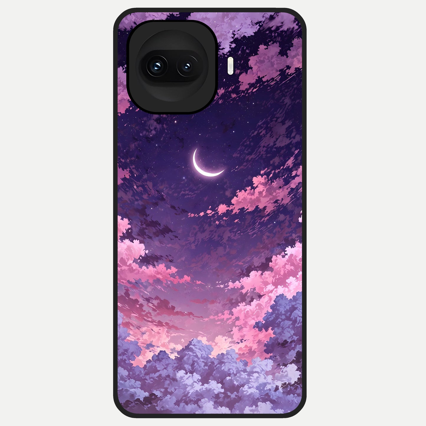  Sky Drift Clouds Glass Case for iQOO 15R back cover – full design glossy printed glass finish