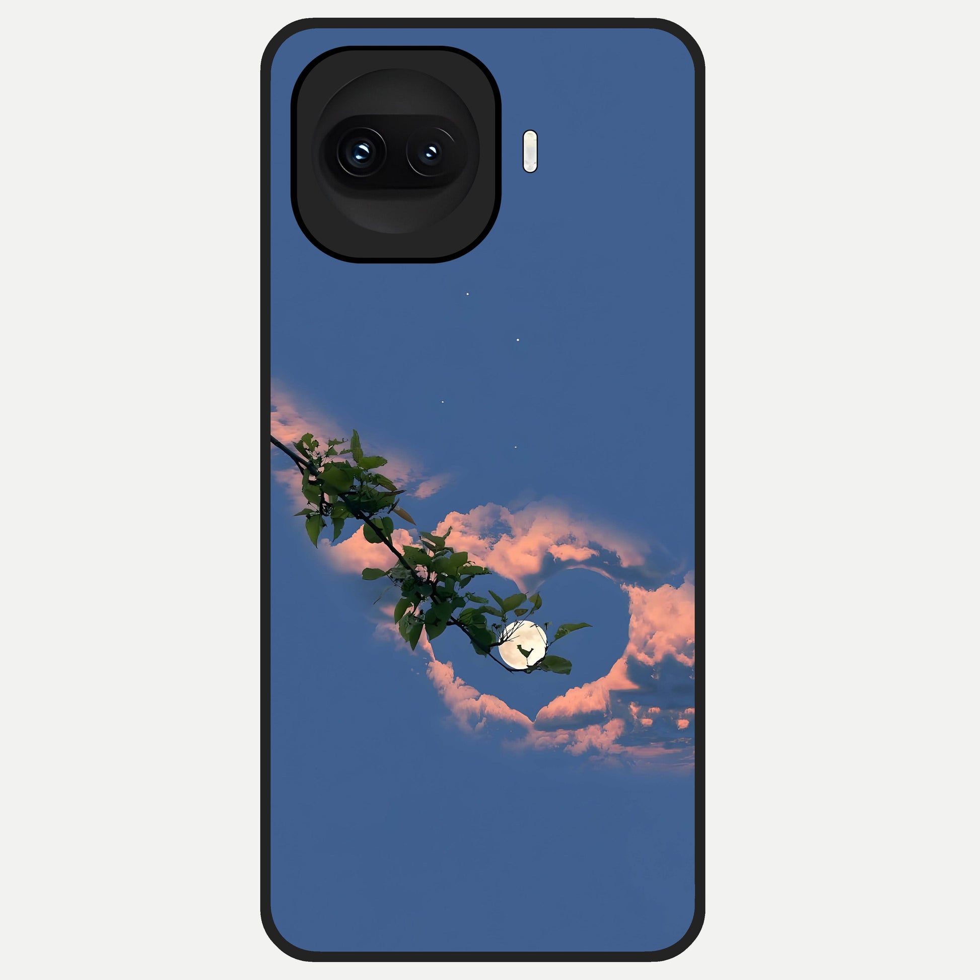  Sky Under Tree Glass Case for iQOO 15R back cover – full design glossy printed glass finish