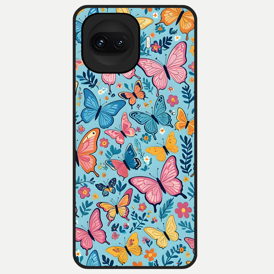  Spring Wing Garden Glass Case for iQOO 15R back cover – full design glossy printed glass finish