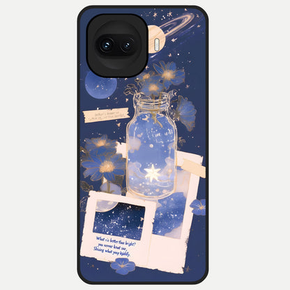  Starlit Cosmic Jar Glass Case for iQOO 15R back cover – full design glossy printed glass finish