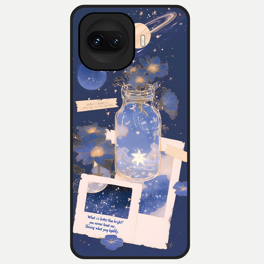  Starlit Cosmic Jar Glass Case for iQOO 15R back cover – full design glossy printed glass finish