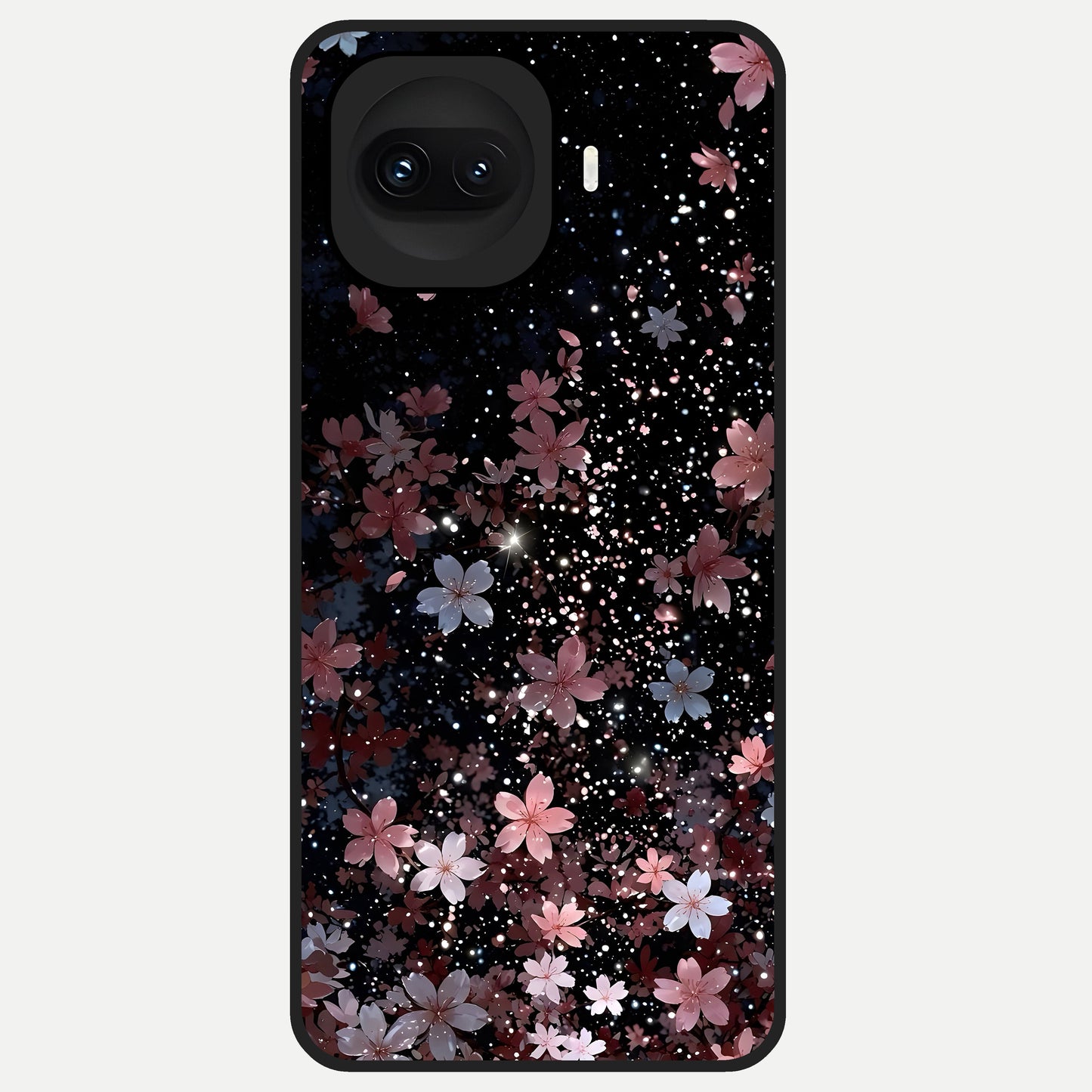  Starlit Flower Dreams Glass Case for iQOO 15R back cover – full design glossy printed glass finish