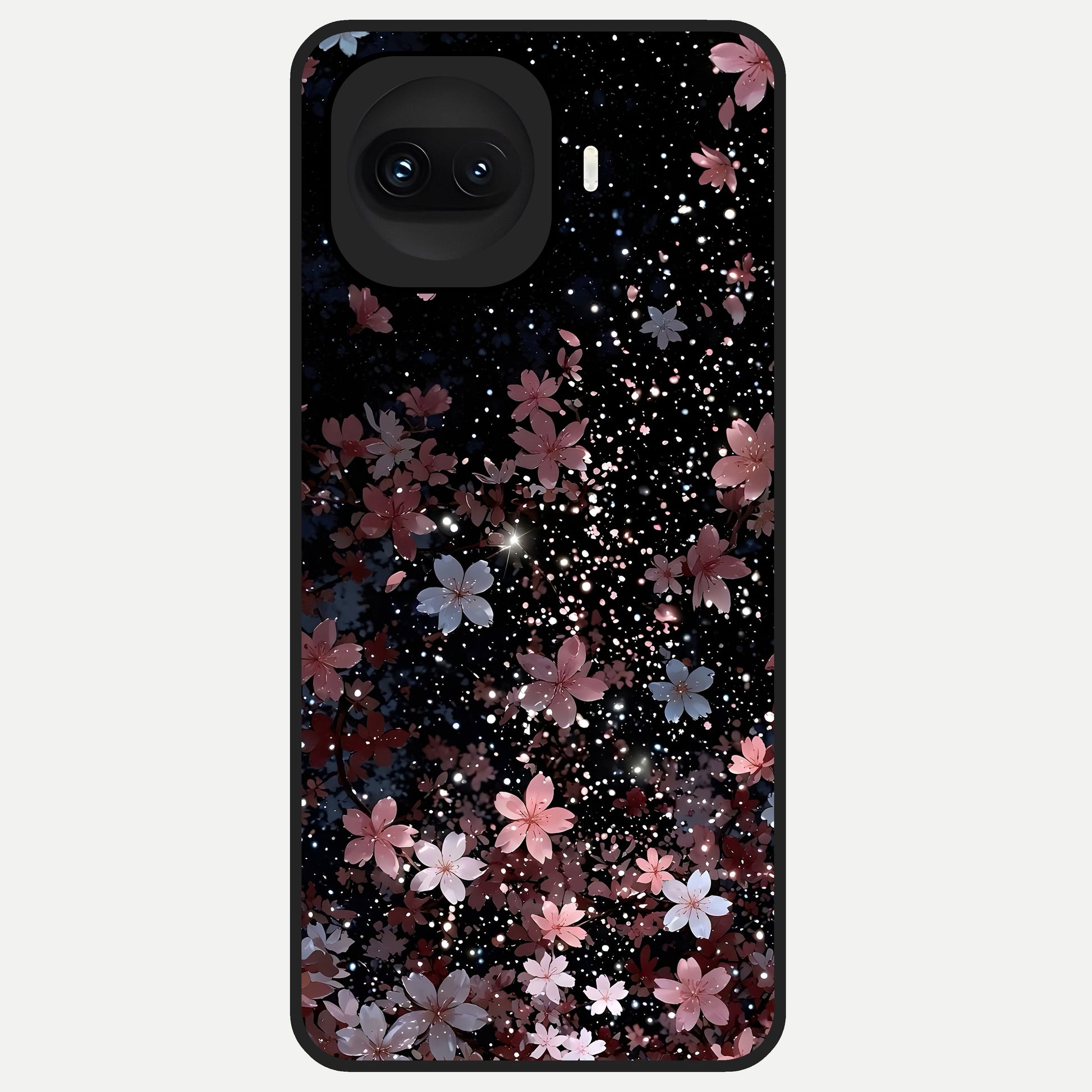  Starlit Flower Dreams Glass Case for iQOO 15R back cover – full design glossy printed glass finish