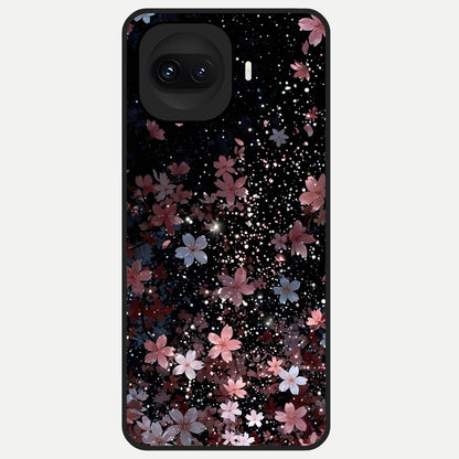 Starlit Flower Dreams Glass Case for iQOO 15R back cover – full design glossy printed glass finish