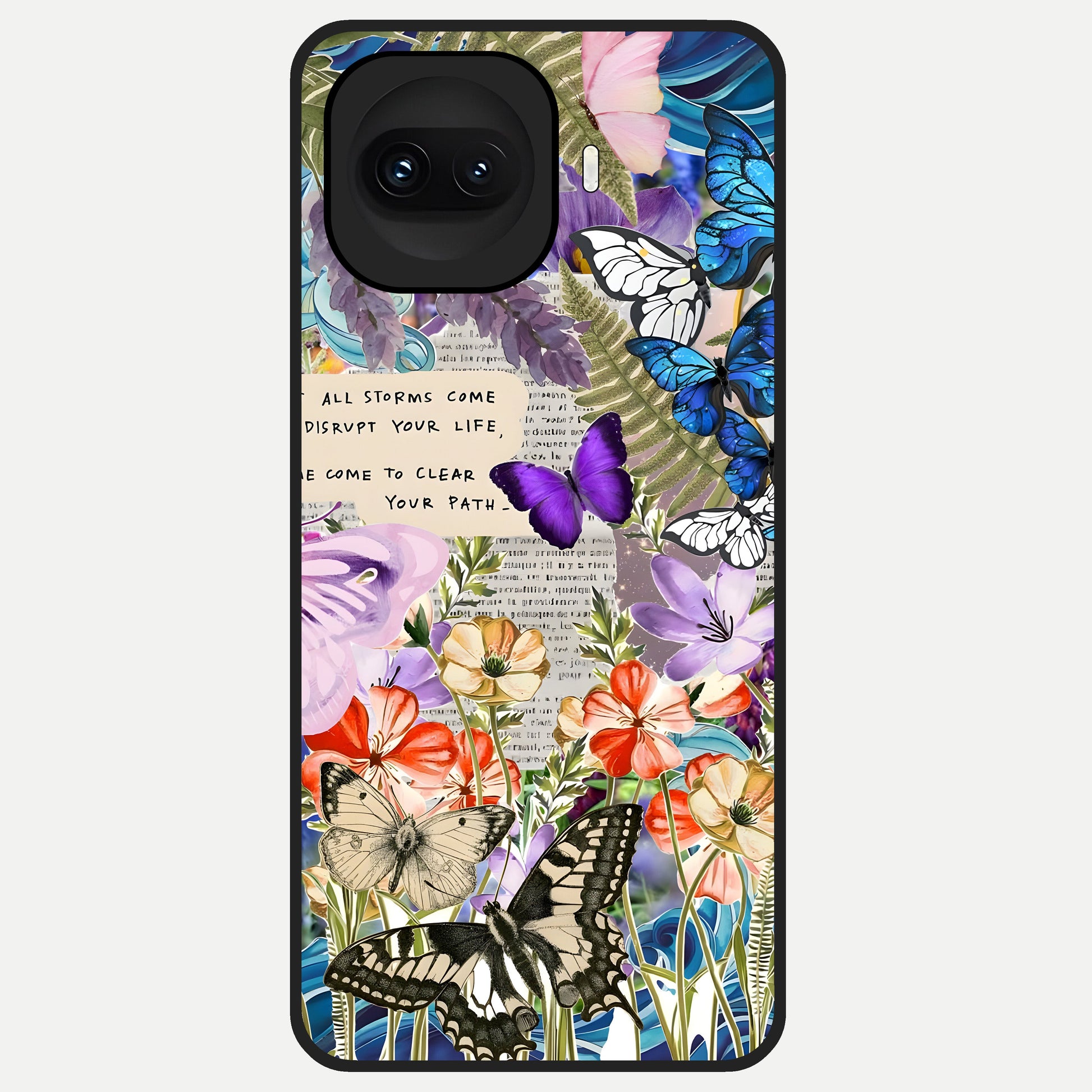  Storm Path Bloom Glass Case for iQOO 15R back cover – full design glossy printed glass finish