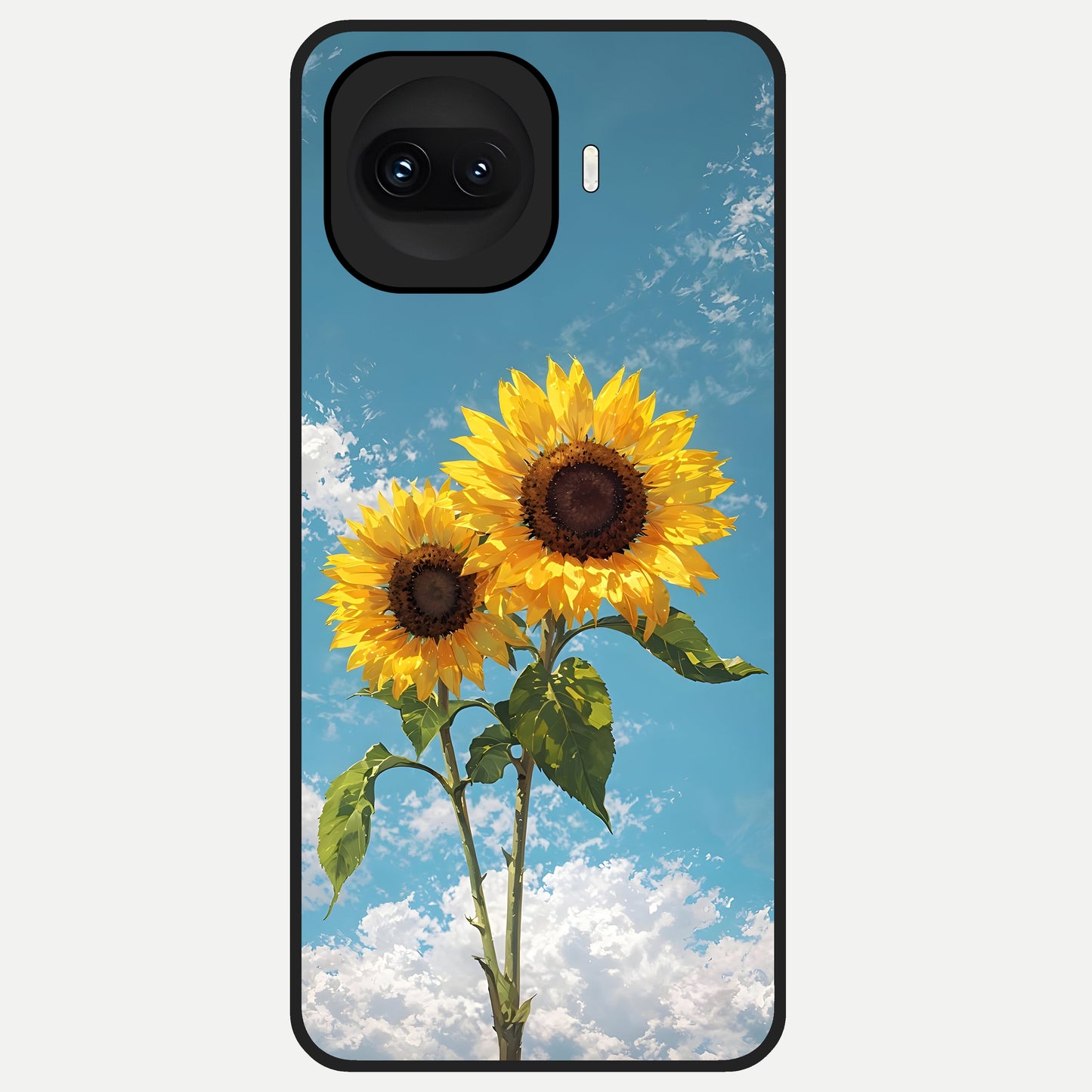  Sunlit Daisy Glow Glass Case for iQOO 15R back cover – full design glossy printed glass finish