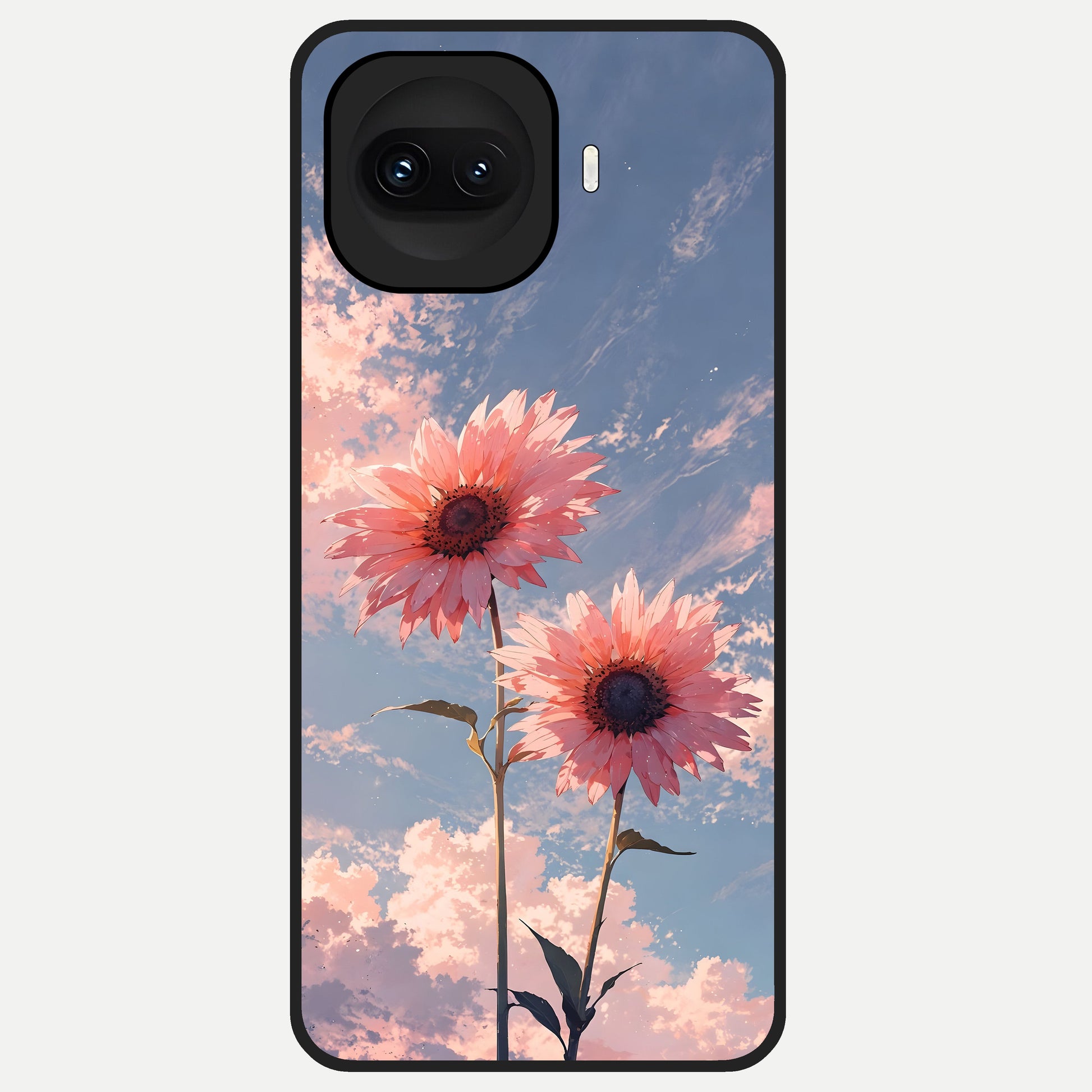  Sun Moon Balance Glass Case for iQOO 15R back cover – full design glossy printed glass finish