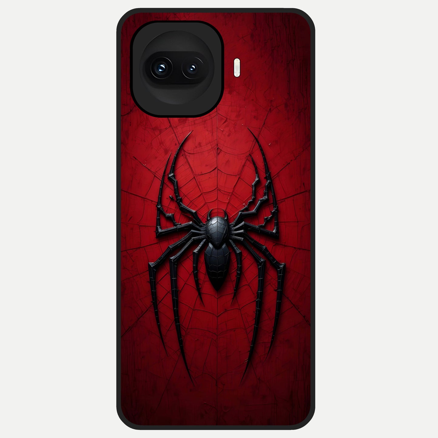  Superhero Web Emblem Glass Case for iQOO 15R back cover – full design glossy printed glass finish