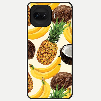  Tropical Fruit Mood Glass Case for iQOO 15R back cover – full design glossy printed glass finish