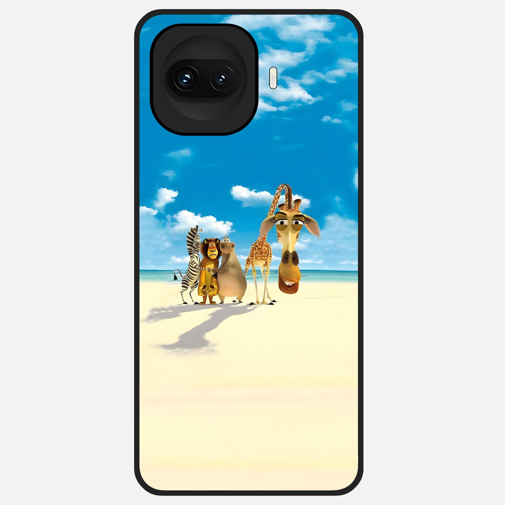 Tropical Fun Squad Glass Case for iQOO 15R back cover – full design glossy printed glass finish