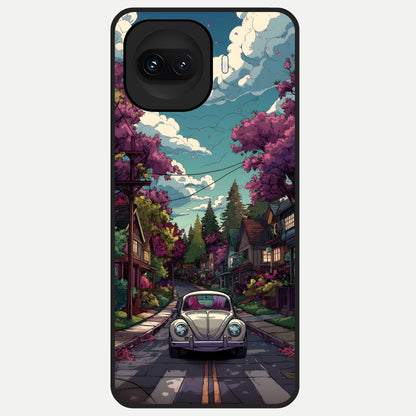  Vintage Street Drive Glass Case for iQOO 15R back cover – full design glossy printed glass finish