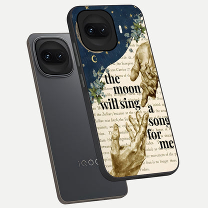  Aesthetic Divine phone case for iQOO 15R showing premium glass back cover with detailed artwork