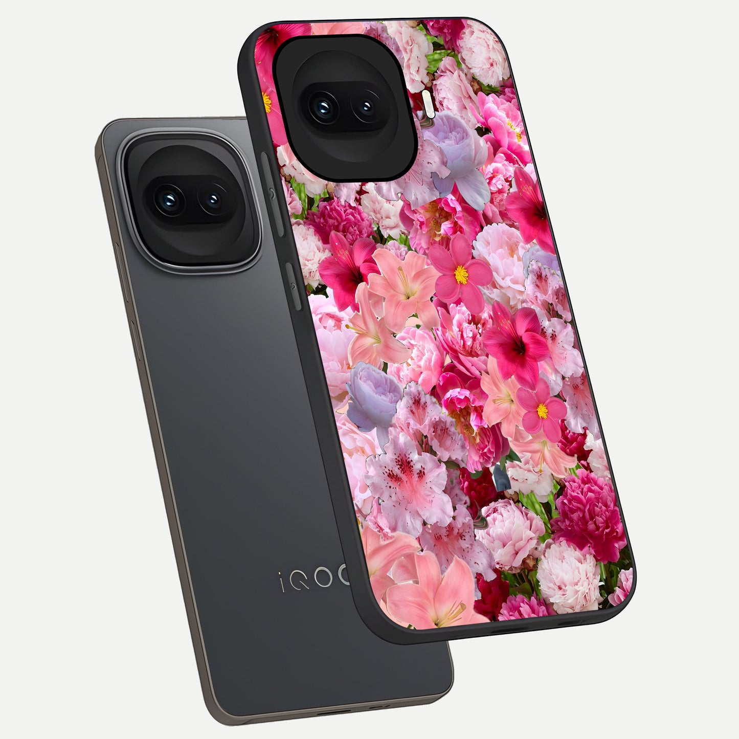  Bloom Crush Fantasy phone case for iQOO 15R showing premium glass back cover with detailed artwork