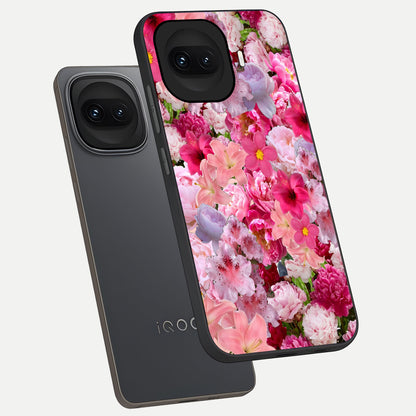  Bloom Crush Fantasy phone case for iQOO 15R showing premium glass back cover with detailed artwork
