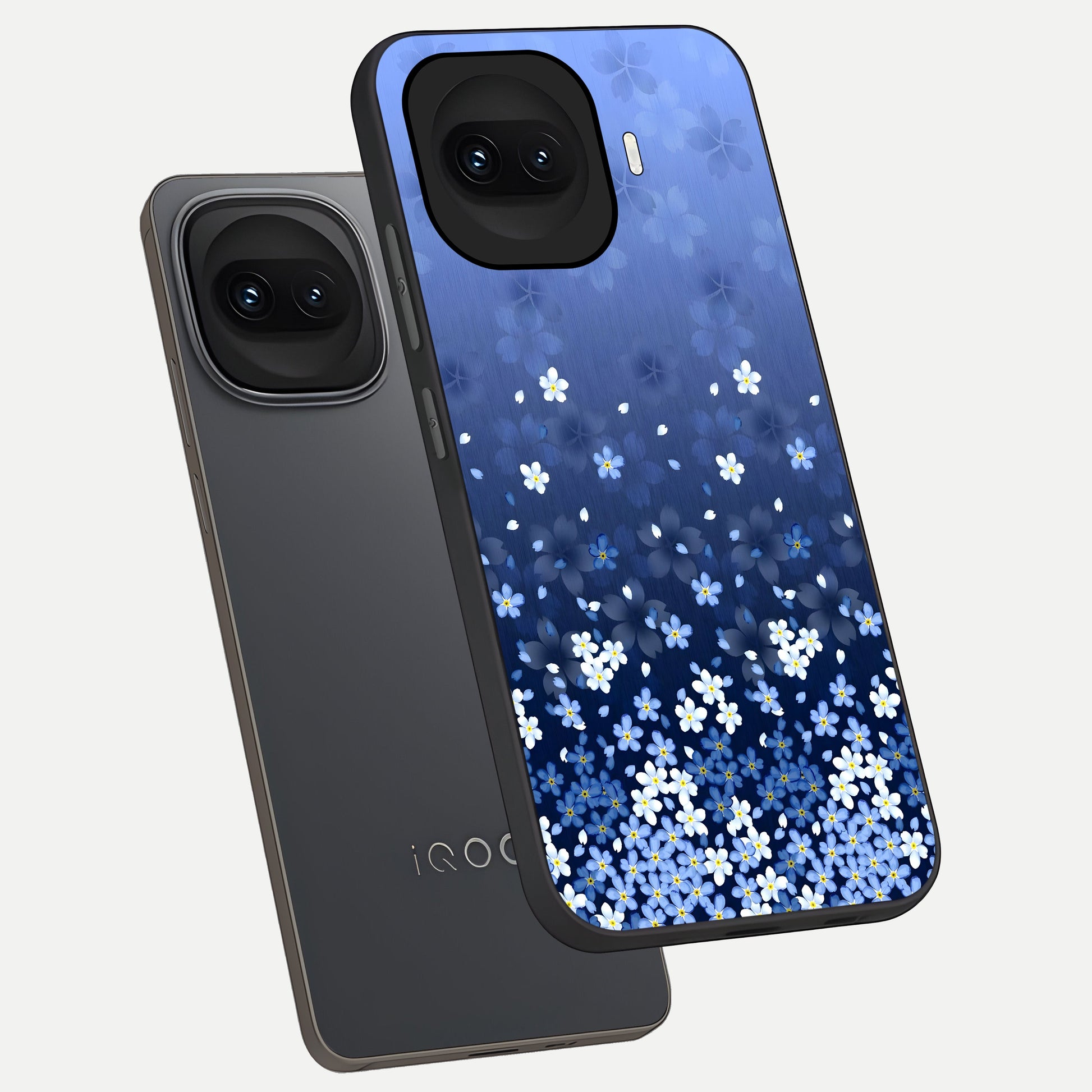  Blue Starry phone case for iQOO 15R showing premium glass back cover with detailed artwork