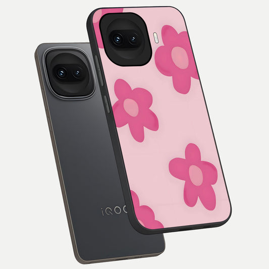  Candy Bloom Dreams phone case for iQOO 15R showing premium glass back cover with detailed artwork