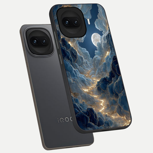  Celestial Cloud Road phone case for iQOO 15R showing premium glass back cover with detailed artwork