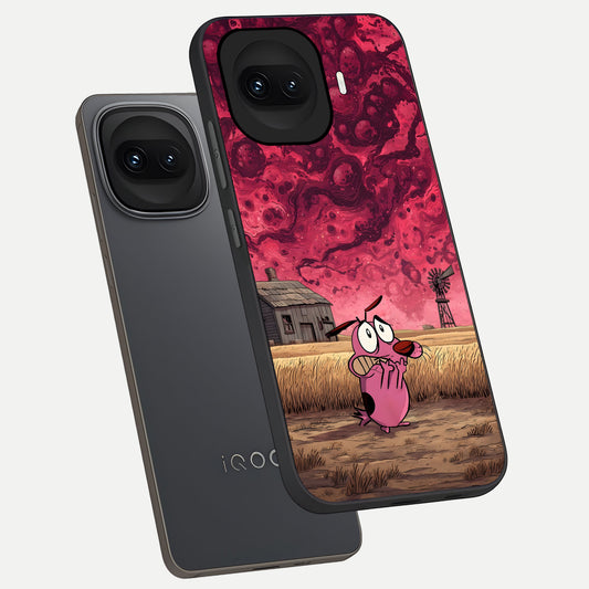  Courage Under Sky phone case for iQOO 15R showing premium glass back cover with detailed artwork