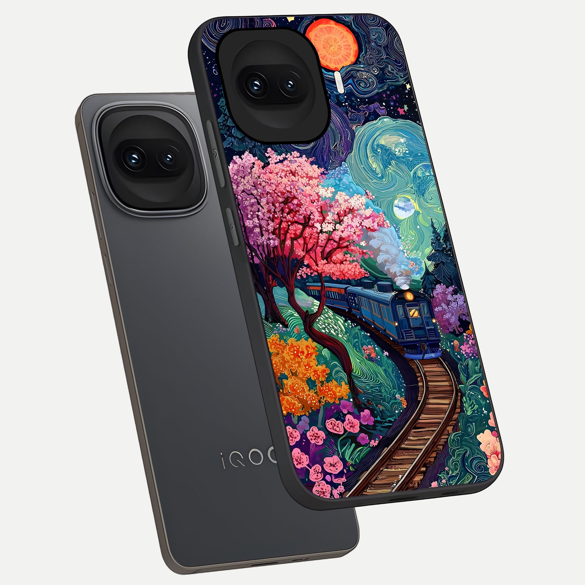  Digital Art phone case for iQOO 15R showing premium glass back cover with detailed artwork
