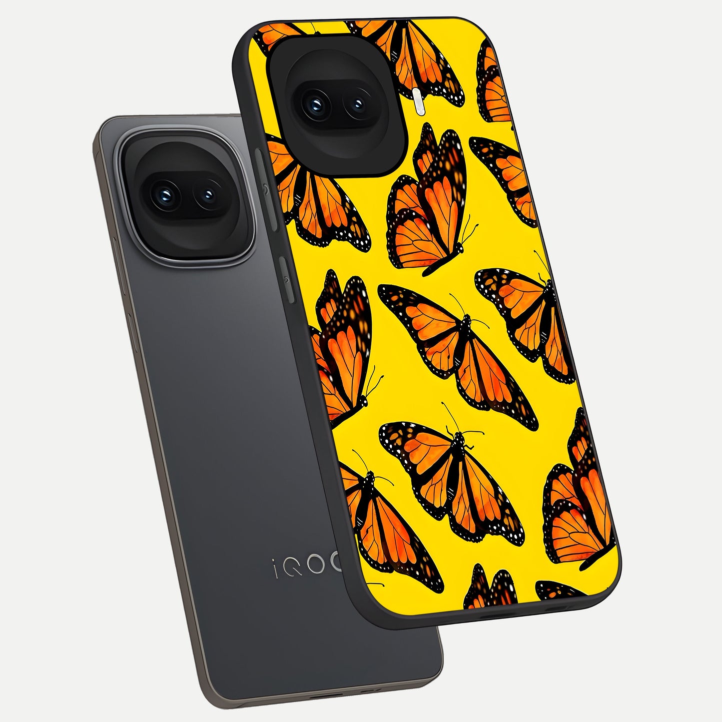  Golden Wing Flight phone case for iQOO 15R showing premium glass back cover with detailed artwork