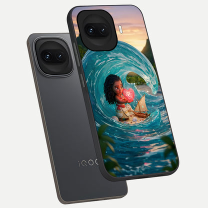  Heart of Ocean phone case for iQOO 15R showing premium glass back cover with detailed artwork