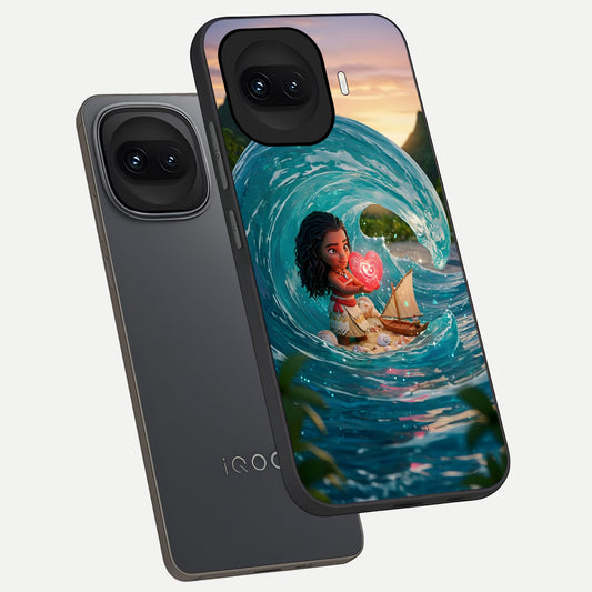  Heart of Ocean phone case for iQOO 15R showing premium glass back cover with detailed artwork