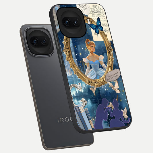  Midnight Queen phone case for iQOO 15R showing premium glass back cover with detailed artwork