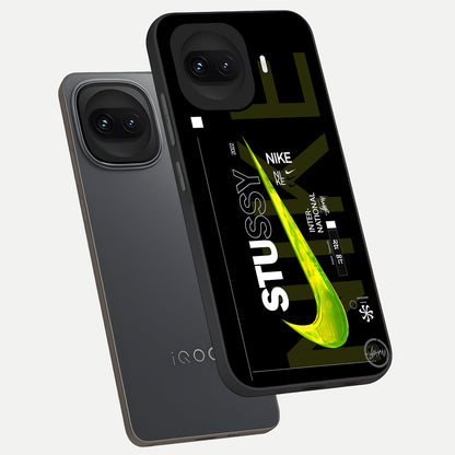  Neon Street Edition phone case for iQOO 15R showing premium glass back cover with detailed artwork