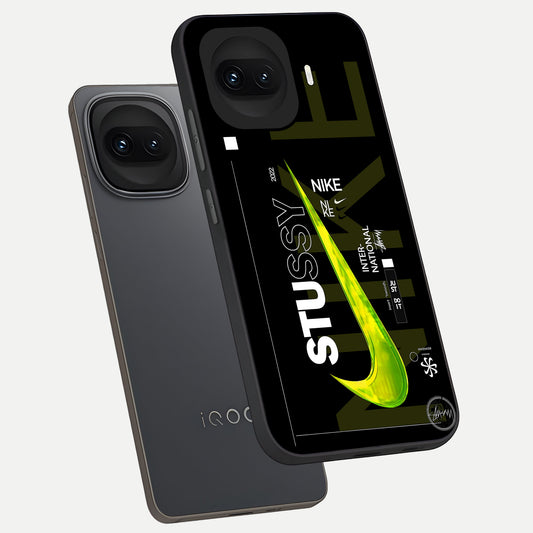  Neon Street Edition phone case for iQOO 15R showing premium glass back cover with detailed artwork