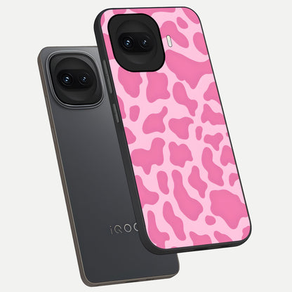  Pinkish Scenery phone case for iQOO 15R showing premium glass back cover with detailed artwork