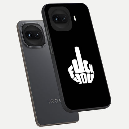  Rebel Mode On phone case for iQOO 15R showing premium glass back cover with detailed artwork