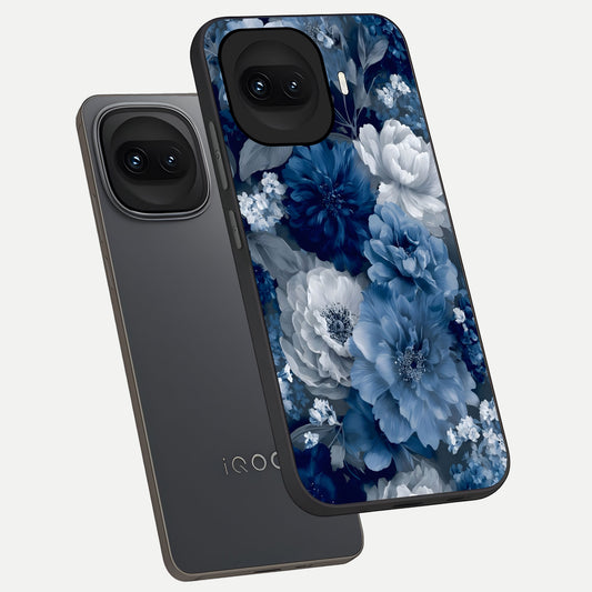  Royal Bloom Garden phone case for iQOO 15R showing premium glass back cover with detailed artwork