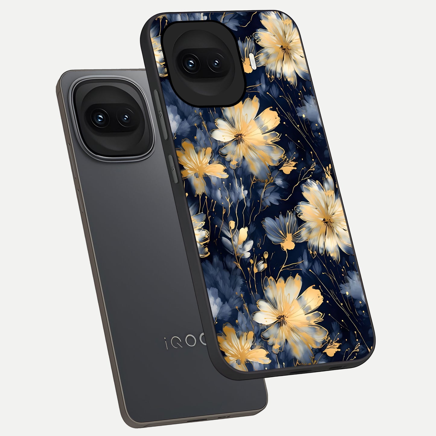 Royal Petal Dream phone case for iQOO 15R showing premium glass back cover with detailed artwork