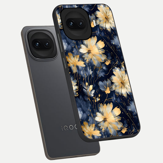  Royal Petal Dream phone case for iQOO 15R showing premium glass back cover with detailed artwork