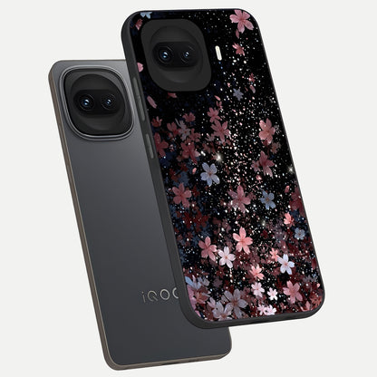  Starlit Flower Dreams phone case for iQOO 15R showing premium glass back cover with detailed artwork