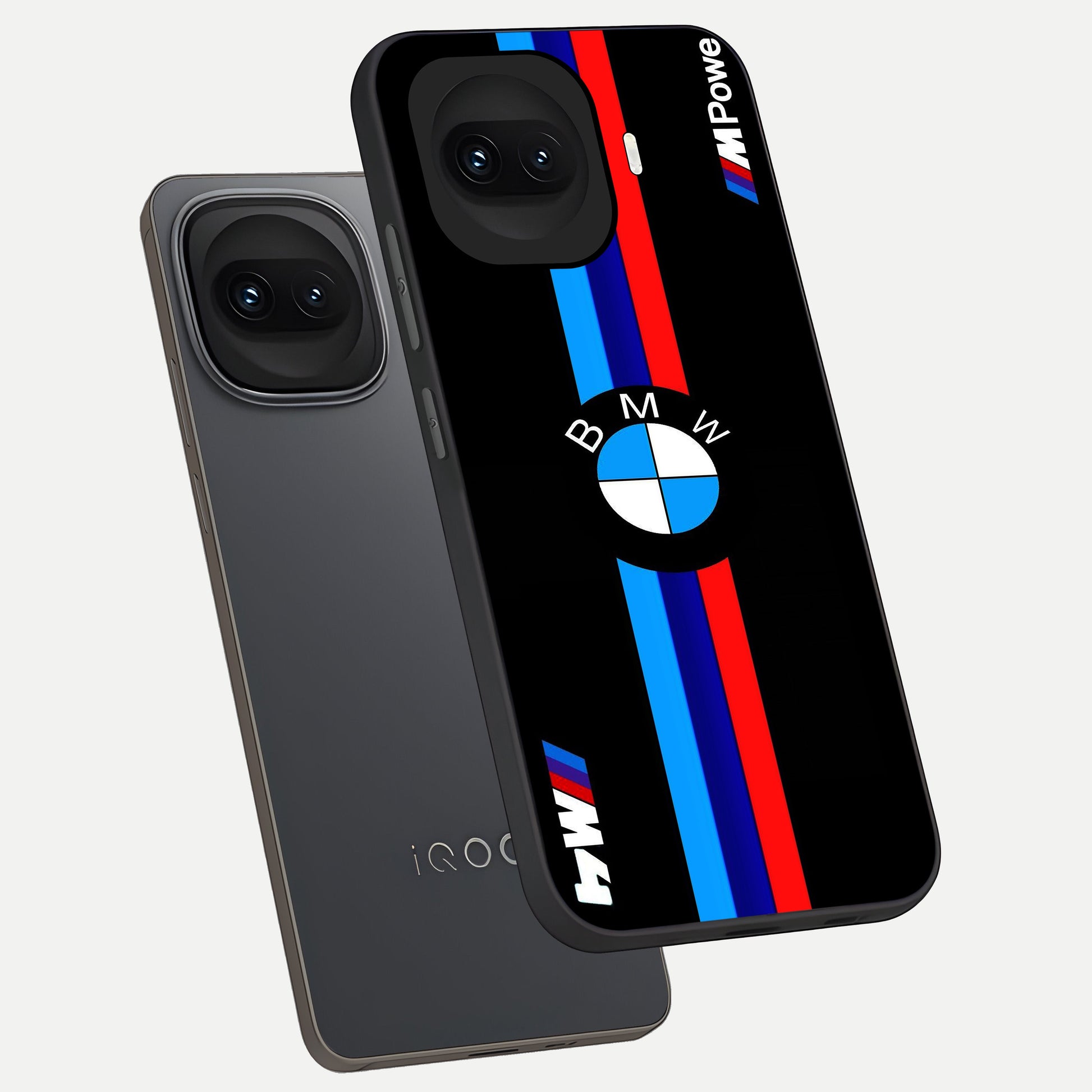  Turbo BMW Beast phone case for iQOO 15R showing premium glass back cover with detailed artwork