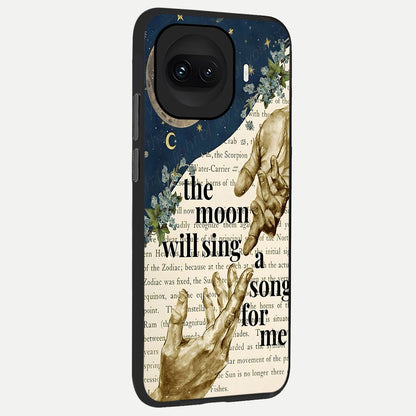  Aesthetic Divine back cover for iQOO 15R slim fit glass case with vibrant aesthetic design