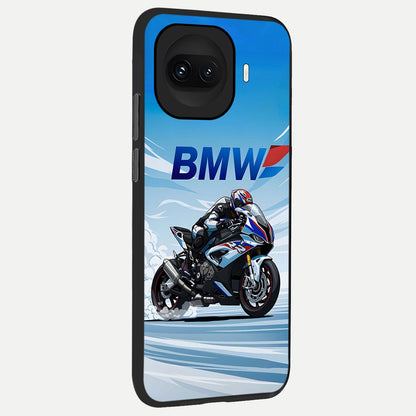  BMW Power Drift back cover for iQOO 15R slim fit glass case with vibrant aesthetic design