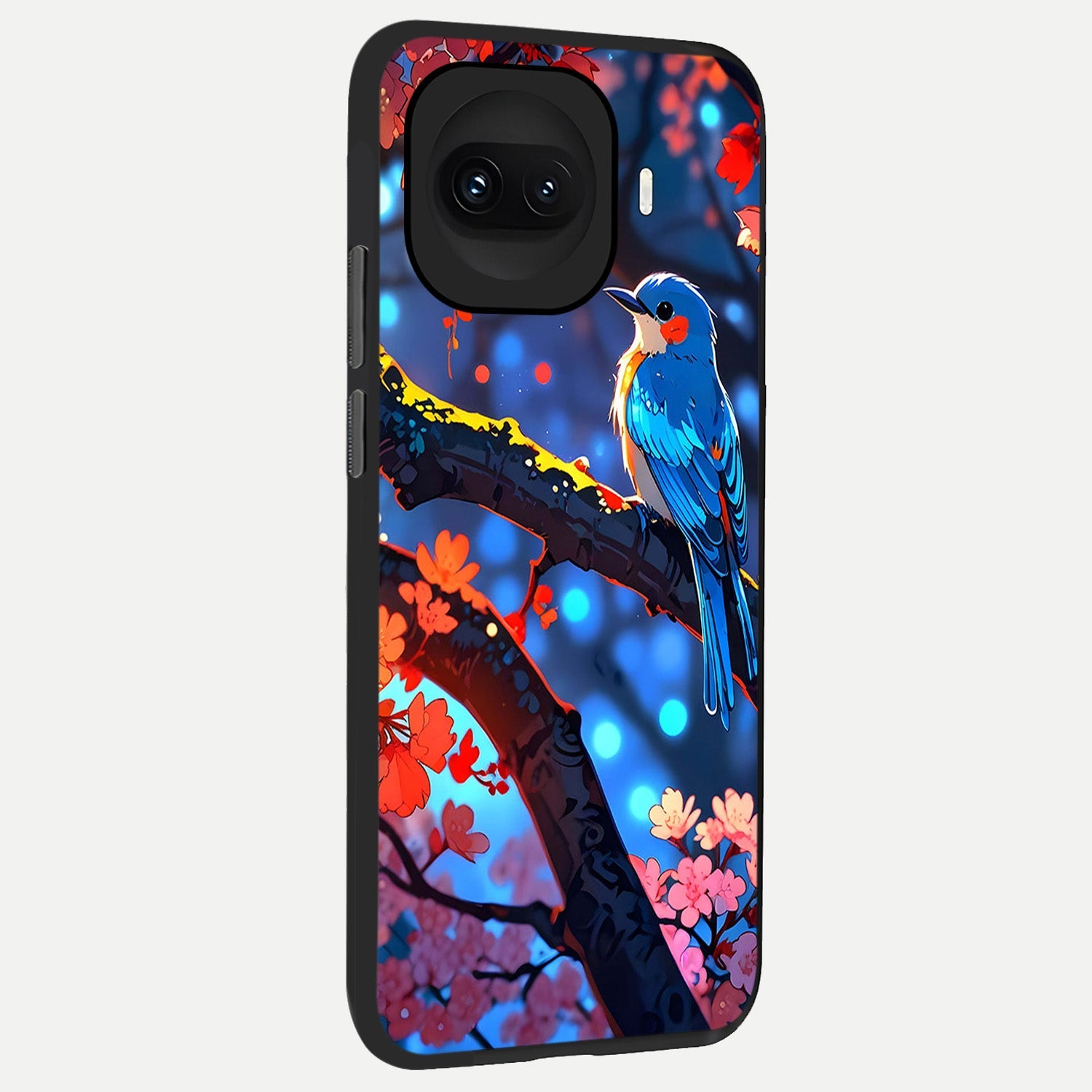  Blooming Water Drift back cover for iQOO 15R slim fit glass case with vibrant aesthetic design